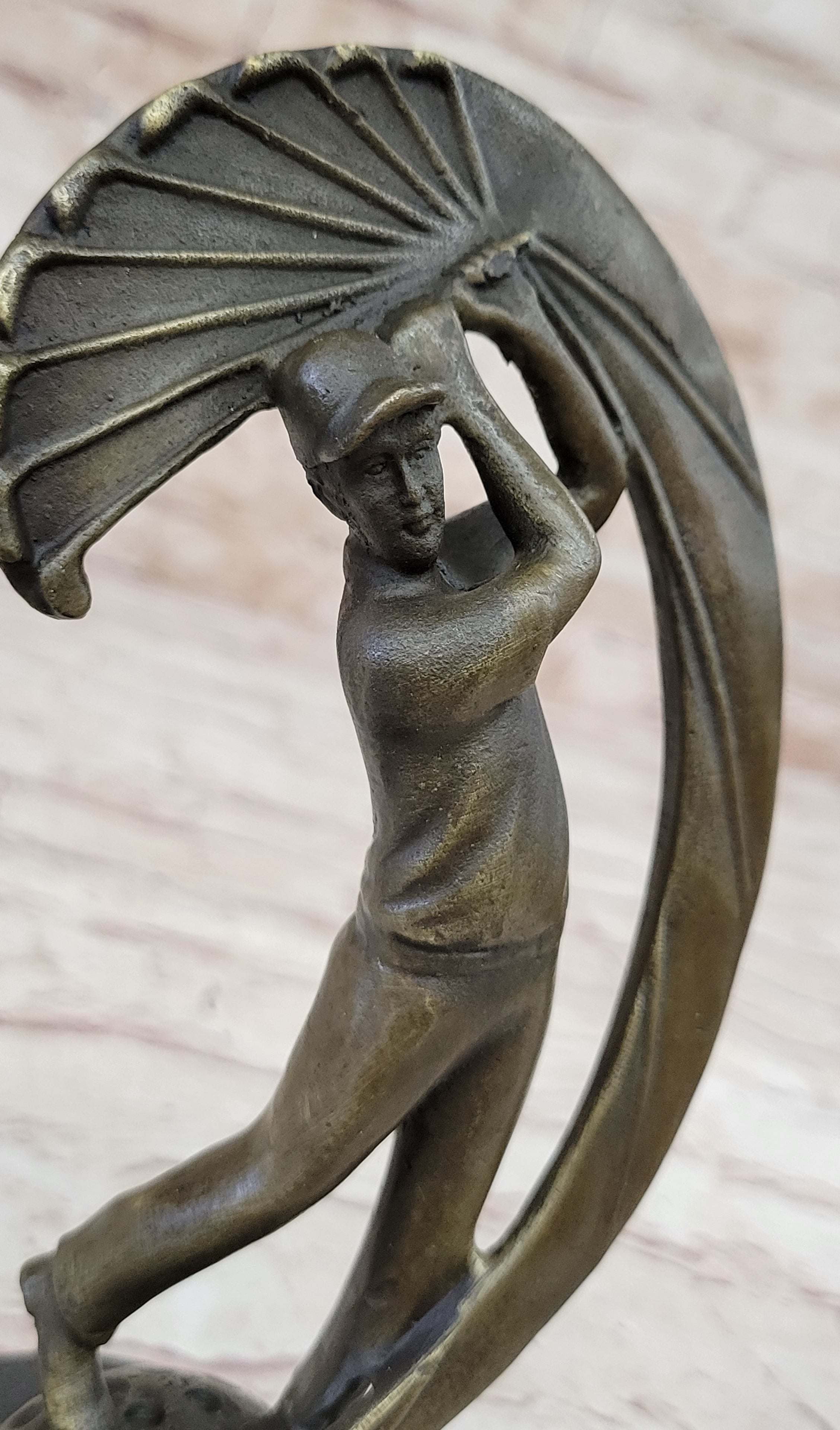 Male Figure Golf Celebration Trophy by Aldo Vitaleh