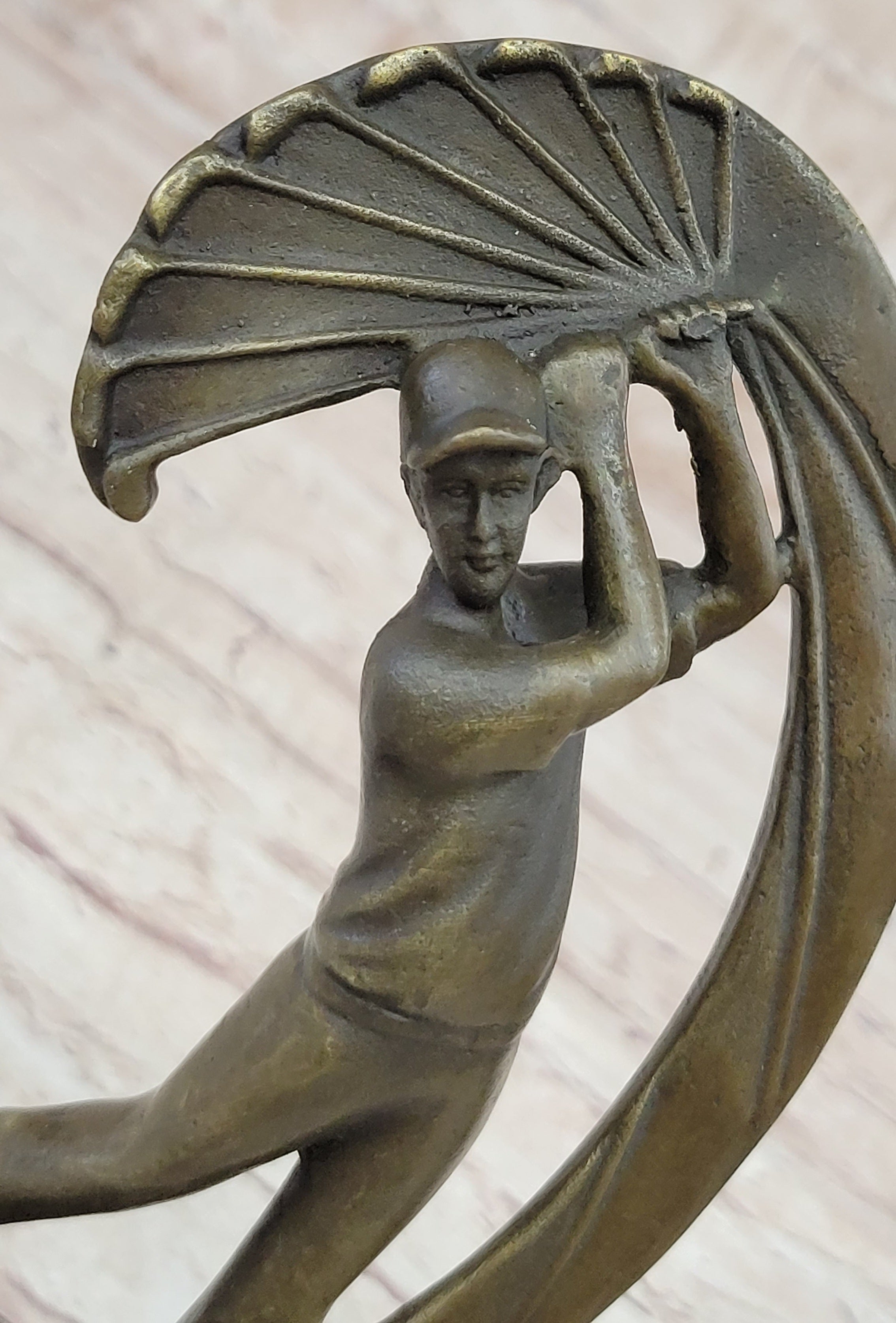 Male Figure Golf Celebration Trophy by Aldo Vitaleh
