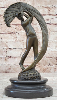 Male Figure Golf Celebration Trophy by Aldo Vitaleh