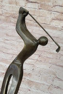 Signed Milo Abstract Tall Golfer Trophy Golf Figure