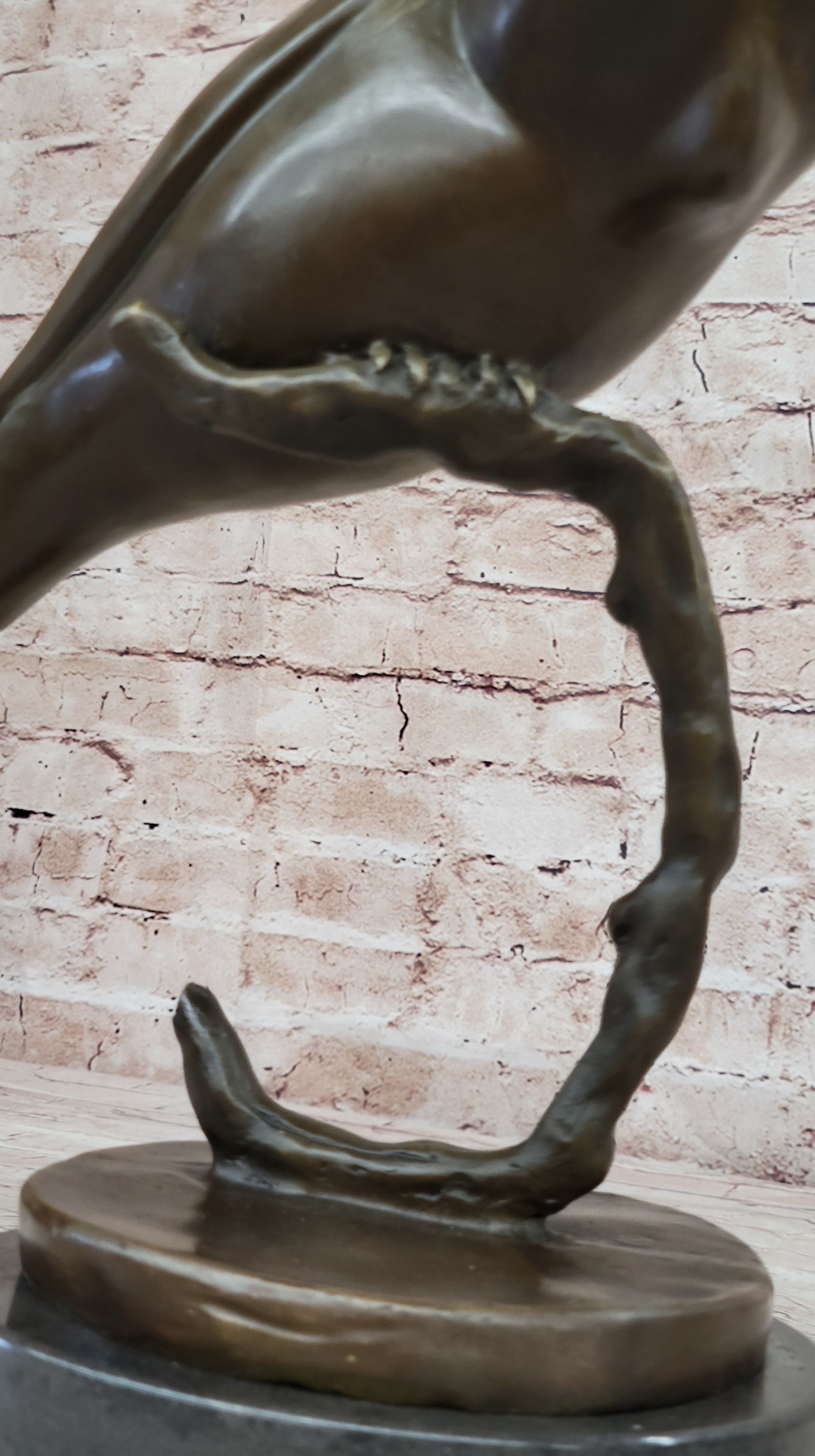 Signed Evan Stone Abstract Modern Art Owl Bronze Sculpture