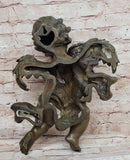A.Moreau Baby Boy Angel Putti Wall Mount Bronze Sculpture