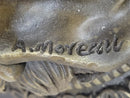 Semi Nude Venus Holding a Peacock Genuine Bronze Sculpture by Moreau