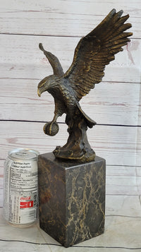 American Bald Eagle by Milo Bookend Museum Quality Bronze