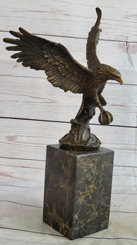 American Bald Eagle by Milo Bookend Museum Quality Bronze