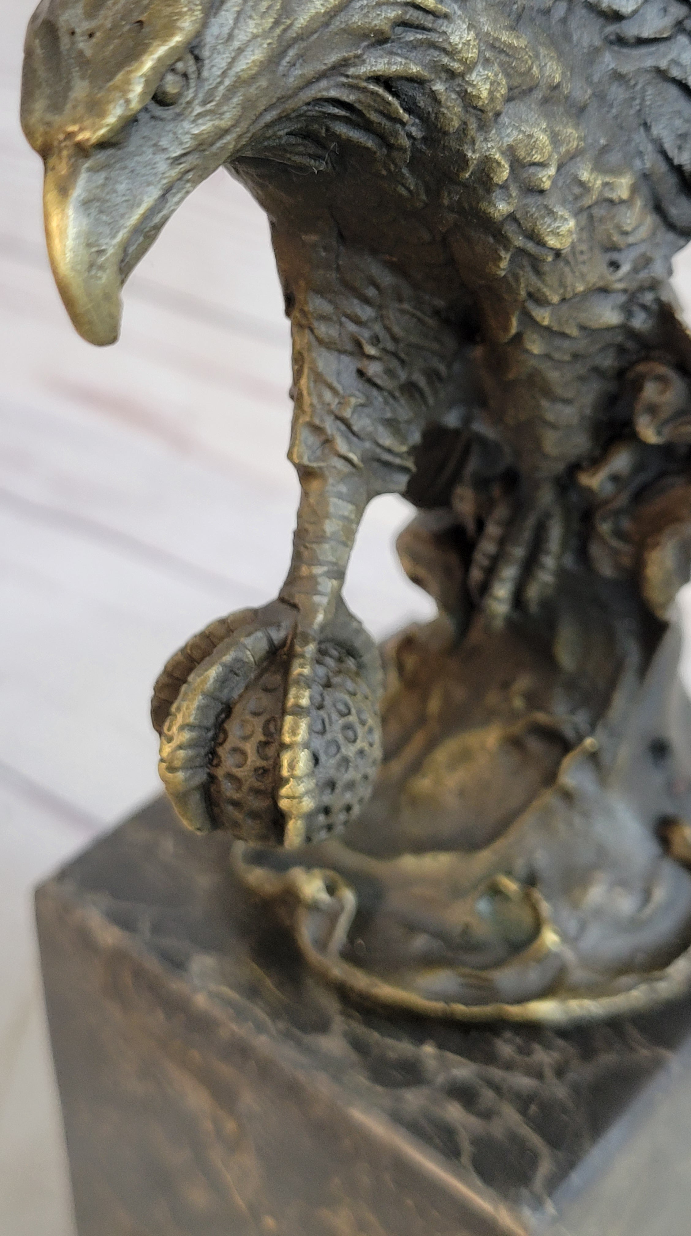 American Bald Eagle by Milo Bookend Museum Quality Bronze