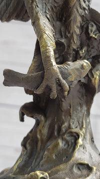 American Bald Eagle Holding Fish Bronze Sculpture 14" x 8"