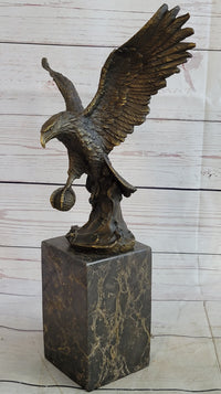 American Bald Eagle by Milo Bookend Museum Quality Bronze