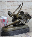 Bronze Free as Bird Ballerina Dancer Art Deco Marble NR