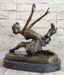 Bronze Free as Bird Ballerina Dancer Art Deco Marble NR
