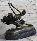 Bronze Free as Bird Ballerina Dancer Art Deco Marble NR
