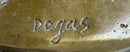 Edgar Degas Ballerina Bronze Sculpture Marble Base
