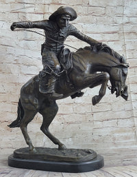 Frederic Remington Bronco Buster Bucking Horse Bronze