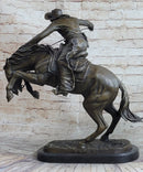 Frederic Remington Bronco Buster Bucking Horse Bronze
