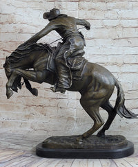 Frederic Remington Bronco Buster Bucking Horse Bronze