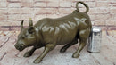 Wall Street Bull Hot Cast Bronze Sculpture