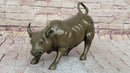 Wall Street Bull Hot Cast Bronze Sculpture
