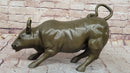Wall Street Bull Hot Cast Bronze Sculpture