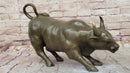 Wall Street Bull Hot Cast Bronze Sculpture