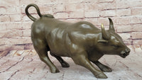 Wall Street Bull Hot Cast Bronze Sculpture