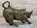 Wall Street Bull Hot Cast Bronze Sculpture
