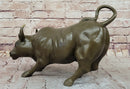 Wall Street Bull Hot Cast Bronze Sculpture