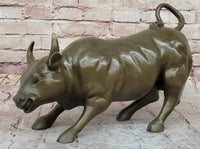 Wall Street Bull Hot Cast Bronze Sculpture