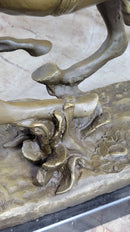 Large Remington Tribute 2 Cowboy and Horse w Gun Bronze