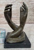 The Cathedral By Rodin, Genuine Bronze Sculpture