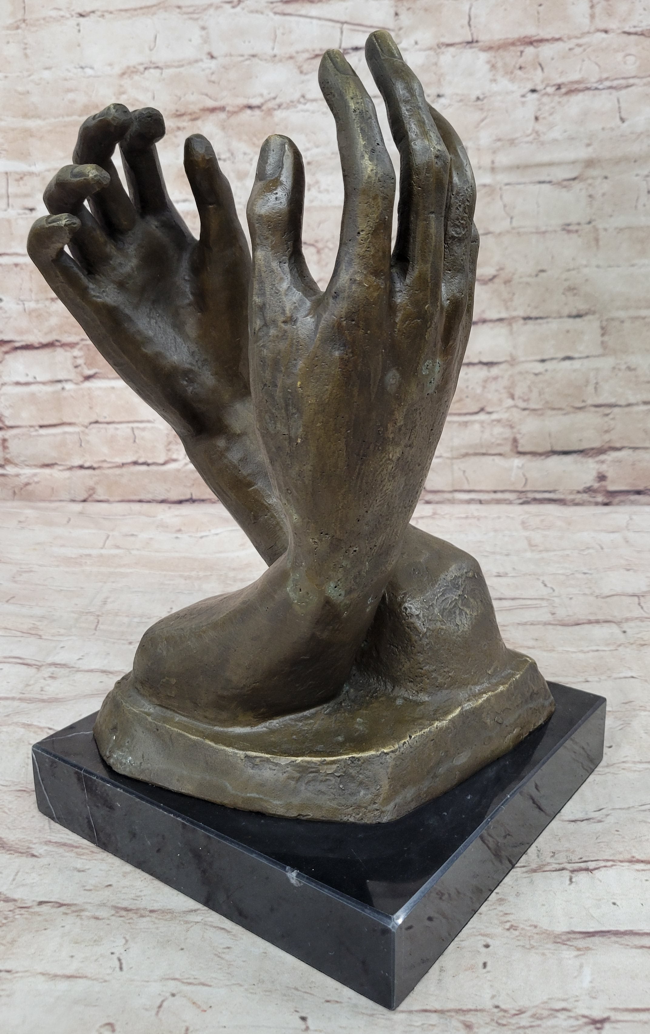 The Cathedral By Rodin, Genuine Bronze Sculpture