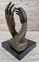 The Cathedral By Rodin, Genuine Bronze Sculpture