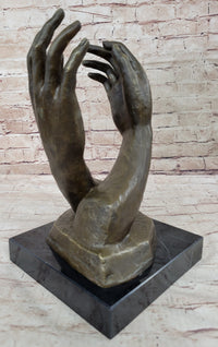 The Cathedral By Rodin, Genuine Bronze Sculpture