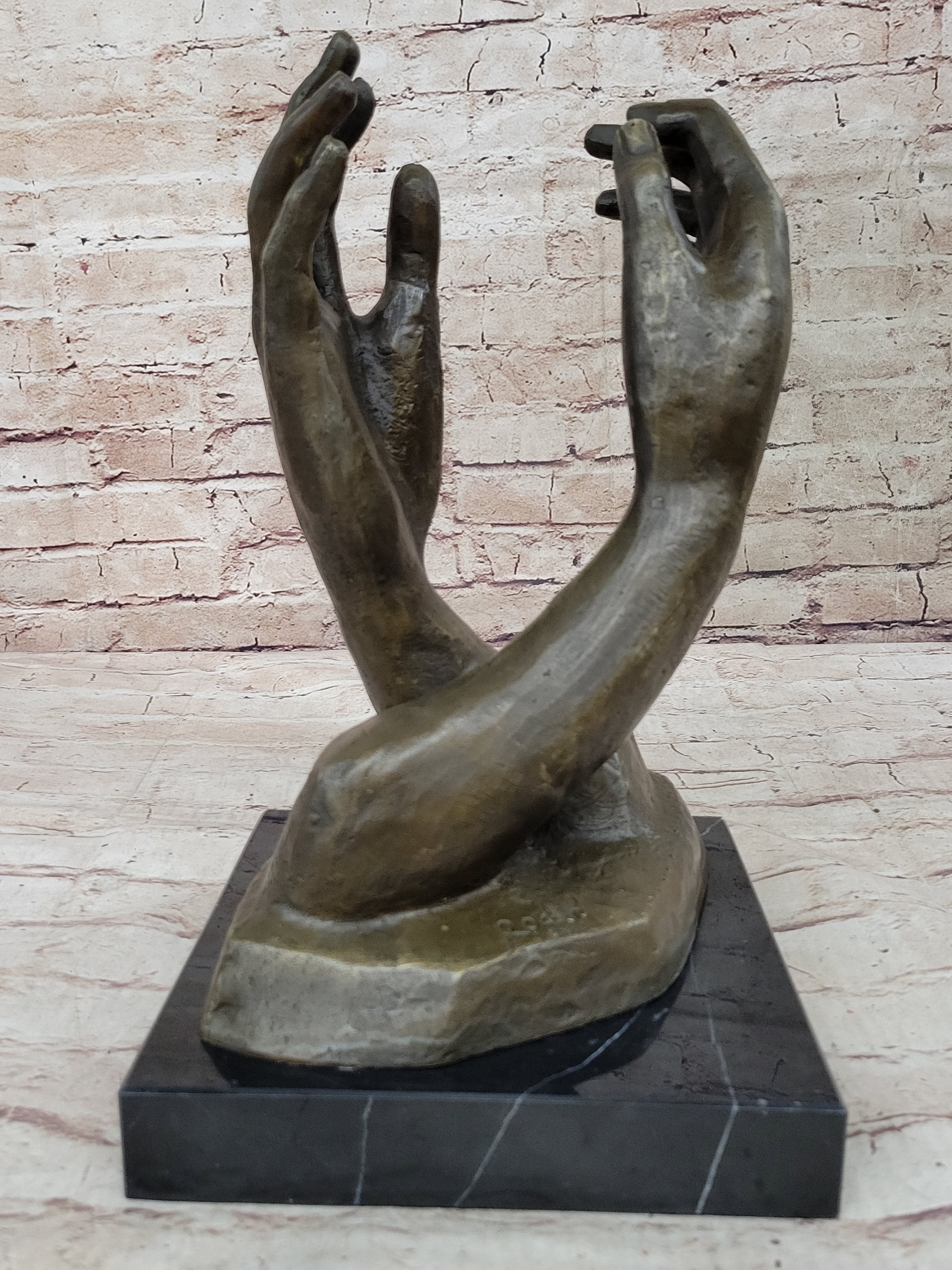 The Cathedral By Rodin, Genuine Bronze Sculpture