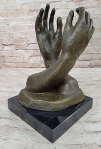 The Cathedral By Rodin, Genuine Bronze Sculpture
