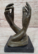 The Cathedral By Rodin, Genuine Bronze Sculpture