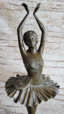 Ballerina Ballet Dancer Bronze Sculpture Signed 33" x 10"