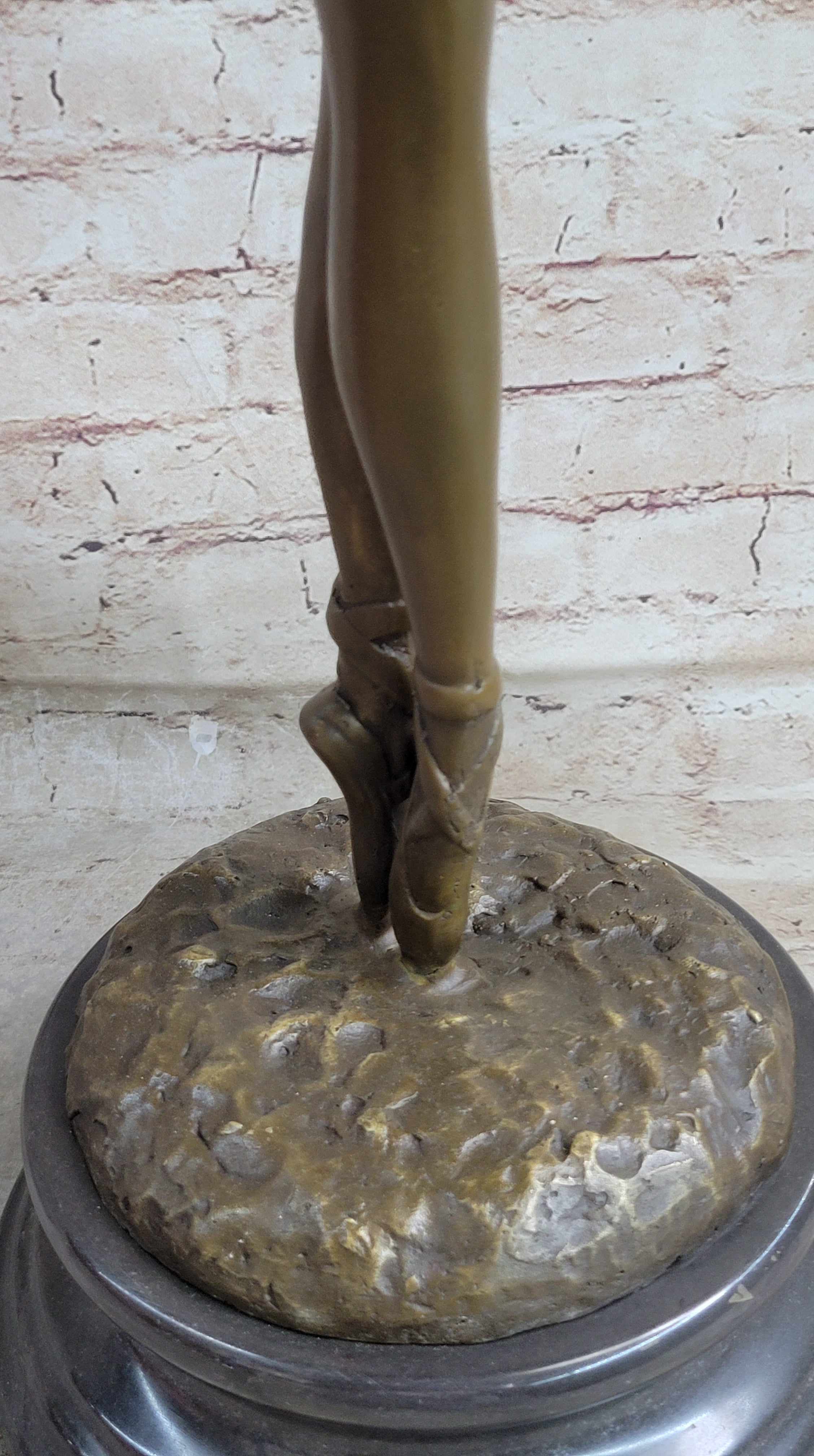 Ballerina Ballet Dancer Bronze Sculpture Signed 33" x 10"