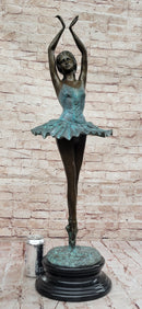 Extra Large Detailed Ballerina Genuine Bronze Sculpture