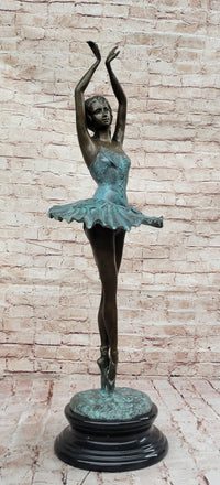 Extra Large Detailed Ballerina Genuine Bronze Sculpture