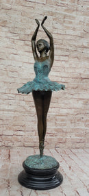 Extra Large Detailed Ballerina Genuine Bronze Sculpture
