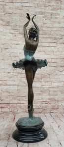 Extra Large Detailed Ballerina Genuine Bronze Sculpture