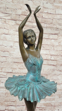 Extra Large Detailed Ballerina Genuine Bronze Sculpture