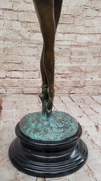 Extra Large Detailed Ballerina Genuine Bronze Sculpture