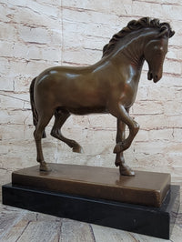 Tang Horse by Barye Art Deco Bronze Sculpture