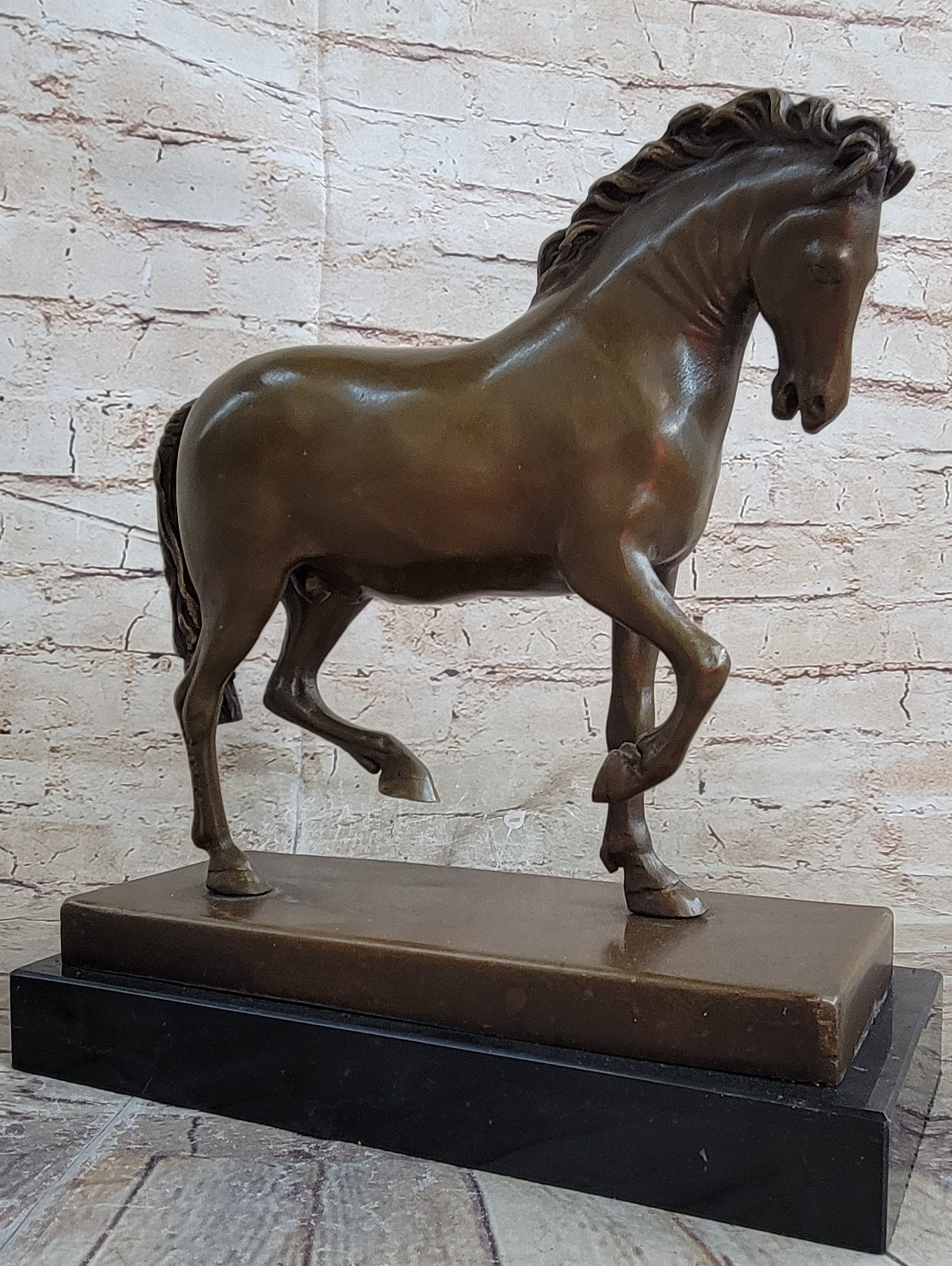 Tang Horse by Barye Art Deco Bronze Sculpture