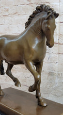 Tang Horse by Barye Art Deco Bronze Sculpture