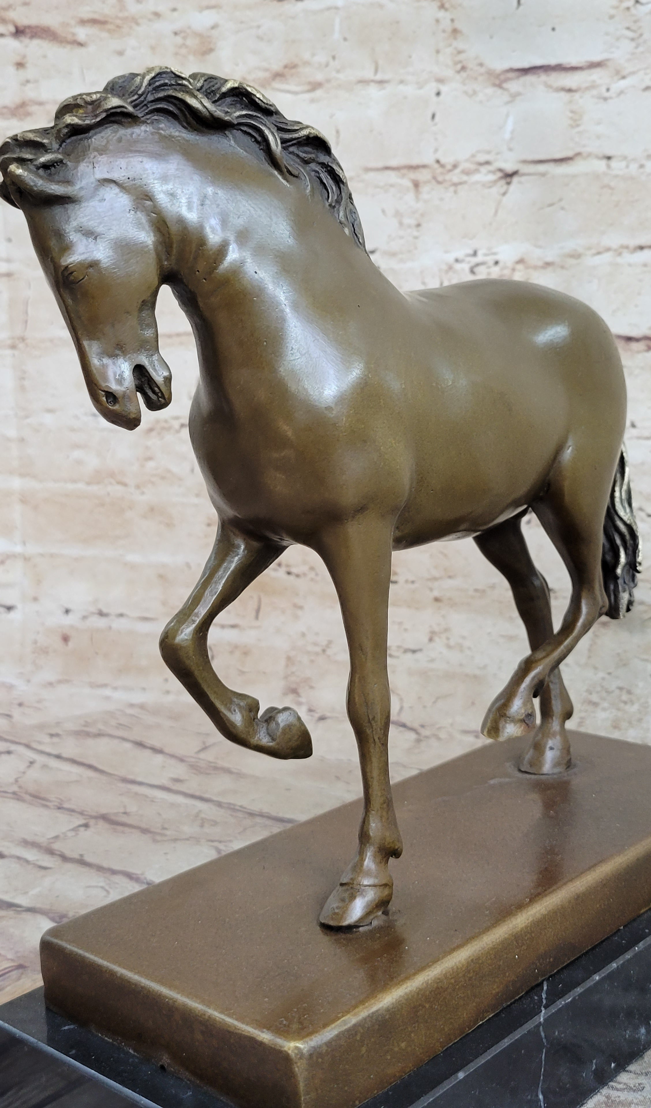 Tang Horse by Barye Art Deco Bronze Sculpture