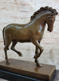 Tang Horse by Barye Art Deco Bronze Sculpture