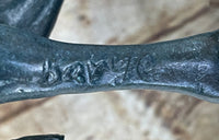 Hot Cast Bronze Chinese Tang Horse Green Blue Patina