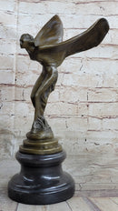 Spirit of Ecstasy Rolls Royce Hood Emblem Bronze Replica C. Sykes
